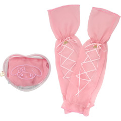 Japan Sanrio Arm Cover with Pouch - My Melody : Stylish Ribbon