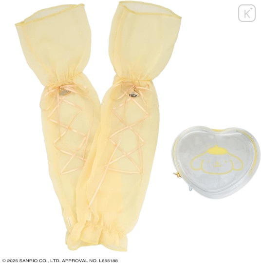 Japan Sanrio Arm Cover with Pouch - Pompompurin : Stylish Ribbon - 3