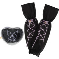 Japan Sanrio Arm Cover with Pouch - Kuromi : Stylish Ribbon - 1