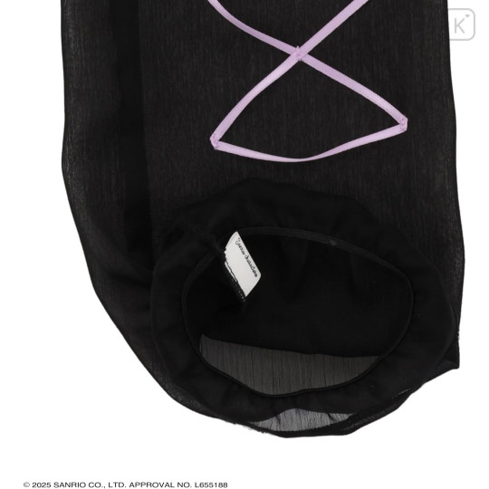 Japan Sanrio Arm Cover with Pouch - Kuromi : Stylish Ribbon - 5