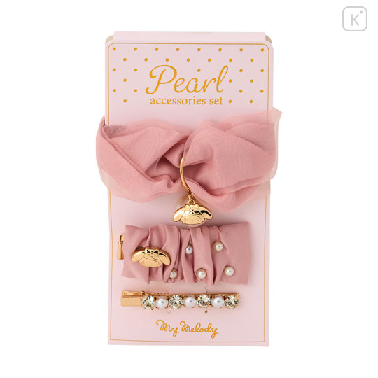 Japan Sanrio Pearl Hair Accessory Set - My Melody - 1