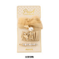 Japan Peanuts Pearl Hair Accessory Set - Snoopy : Brown - 1