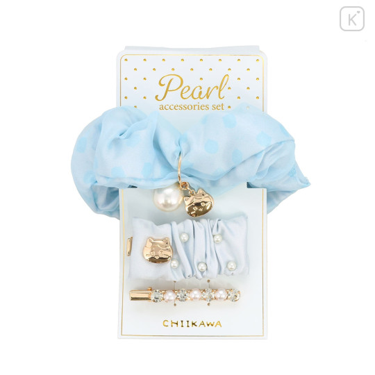 Japan Chiikawa Pearl Hair Accessory Set - Hachiware - 1
