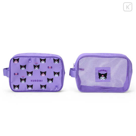 Japan Sanrio Original Travel Pouch Set - Kuromi - 1