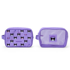 Japan Sanrio Original Travel Pouch Set - Kuromi
