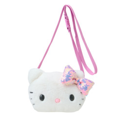 Japan Sanrio Original Kids Face-shaped Neck Coin Case - Hello Kitty