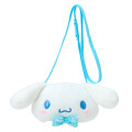 Japan Sanrio Original Kids Face-shaped Neck Coin Case - Cinnamoroll - 1