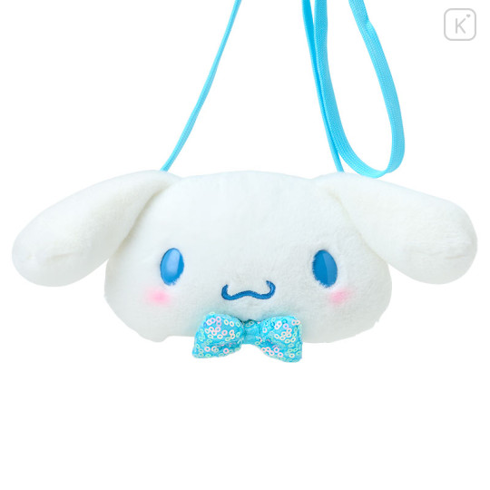 Japan Sanrio Original Kids Face-shaped Neck Coin Case - Cinnamoroll - 2
