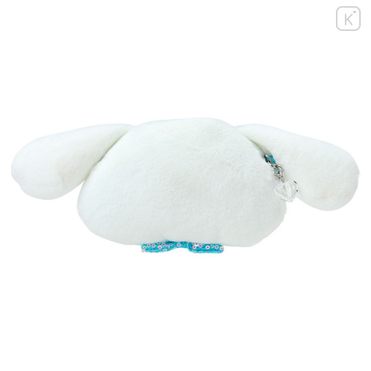Japan Sanrio Original Kids Face-shaped Neck Coin Case - Cinnamoroll - 3