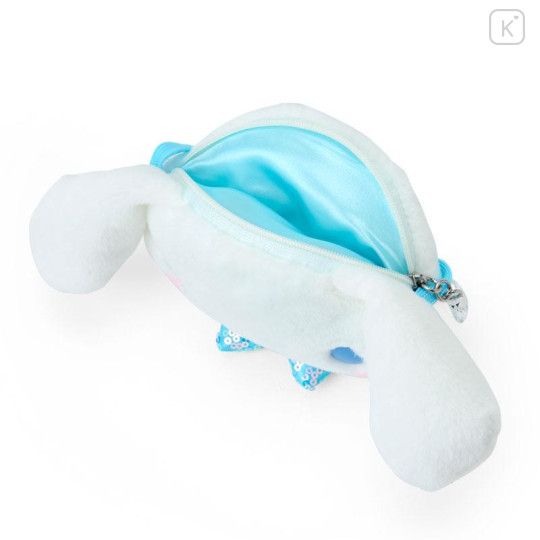 Japan Sanrio Original Kids Face-shaped Neck Coin Case - Cinnamoroll - 4
