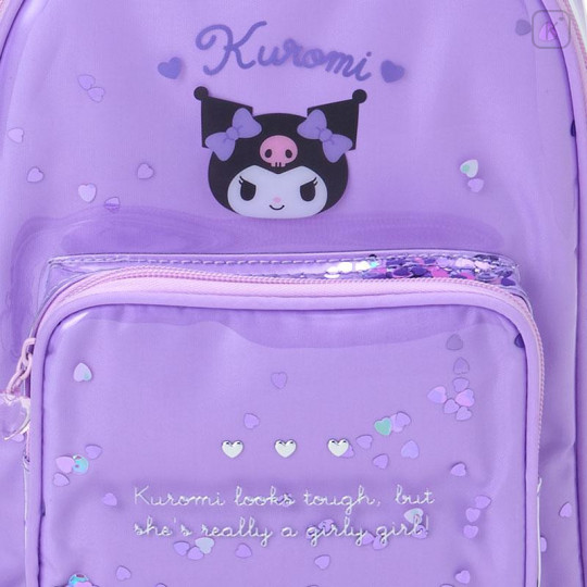 Japan Sanrio Original Kids Backpack - Kuromi - 4