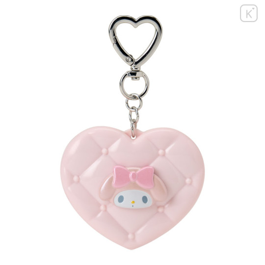 Japan Sanrio Original Mirror Mascot Keychain - My Melody : Metallic - 1