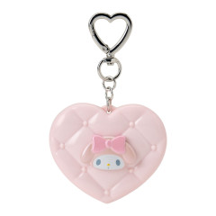 Japan Sanrio Original Mirror Mascot Keychain - My Melody : Metallic