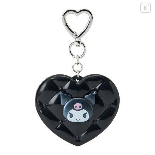 Japan Sanrio Original Mirror Mascot Keychain - Kuromi : Metallic - 1