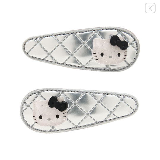 Japan Sanrio Original Hair Pin Set - Hello Kitty : Metallic - 1
