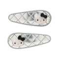 Japan Sanrio Original Hair Pin Set - Hello Kitty : Metallic - 1