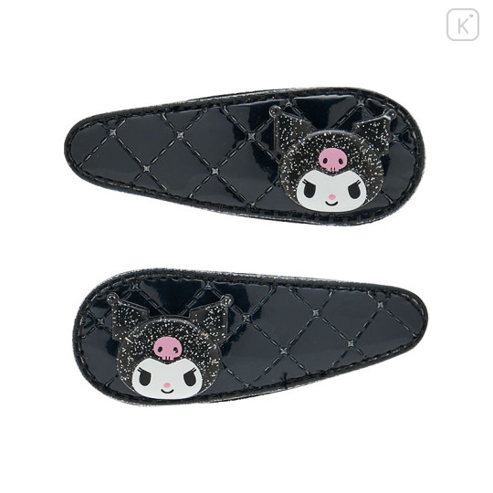 Japan Sanrio Original Hair Pin Set - Kuromi : Metallic - 1