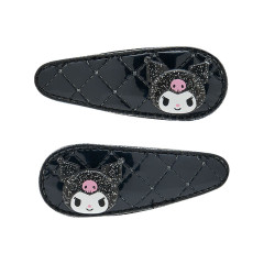 Japan Sanrio Original Hair Pin Set - Kuromi : Metallic