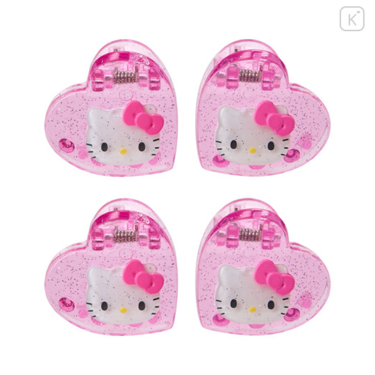 Japan Sanrio Original Mini Hair Clip Set - Hello Kitty : Metallic - 2