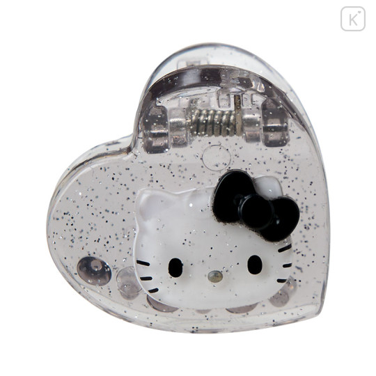 Japan Sanrio Original Mini Hair Clip Set - Hello Kitty : Metallic Sliver - 3