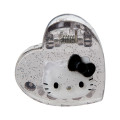Japan Sanrio Original Mini Hair Clip Set - Hello Kitty : Metallic Sliver - 3