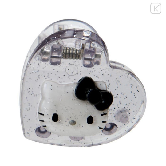 Japan Sanrio Original Mini Hair Clip Set - Hello Kitty : Metallic Sliver - 4