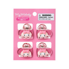 Japan Sanrio Original Mini Hair Clip Set - My Melody : Metallic