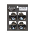 Japan Sanrio Original Mini Hair Clip Set - Kuromi : Metallic - 1