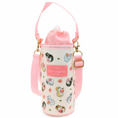 Japan Mofusand Insulated Cooler Plastic Bottle Holder - Cat Peach
