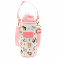 Japan Mofusand Insulated Cooler Plastic Bottle Holder - Cat Peach - 1