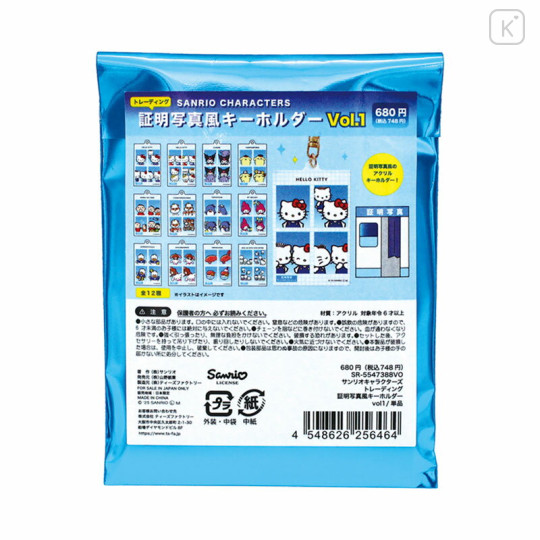 Japan Sanrio Secret ID Photo Keychain - Blind Box A - 2