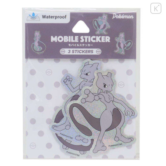 Japan Pokemon Mobile Sticker Pack - Mewtwo - 1