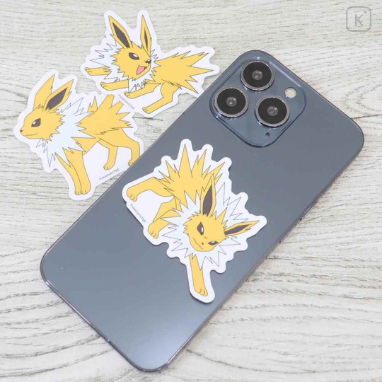 Japan Pokemon Mobile Sticker Set - Eevee Evolution : Jolteon - 2
