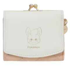 Japan Pokemon Trifold Wallet - Pawmi : Quilted Light Orange