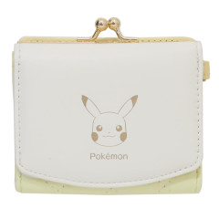 Japan Pokemon Trifold Wallet - Pikachu : Quilted Light Yellow