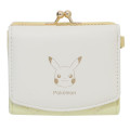 Japan Pokemon Trifold Wallet - Pikachu : Quilted Light Yellow - 1
