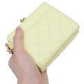 Japan Pokemon Trifold Wallet - Pikachu : Quilted Light Yellow - 2