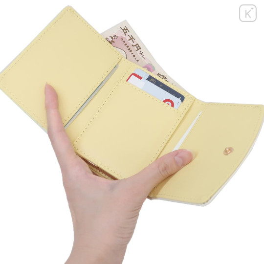 Japan Pokemon Trifold Wallet - Pikachu : Quilted Light Yellow - 3