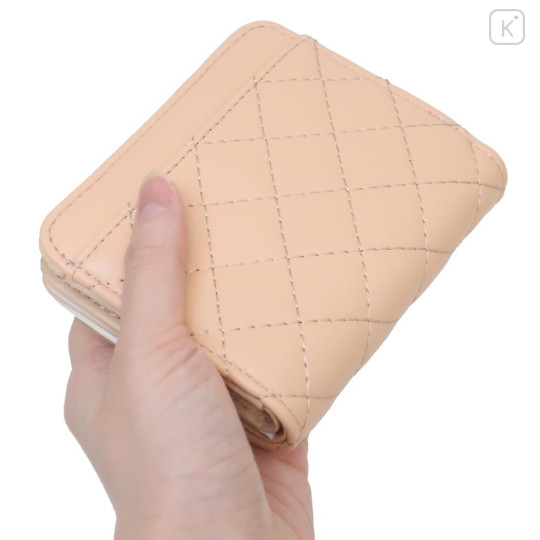 Japan Pokemon Bifold Wallet - Pawmi : Quilted Light Orange - 2