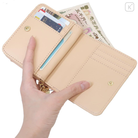 Japan Pokemon Bifold Wallet - Pawmi : Quilted Light Orange - 3