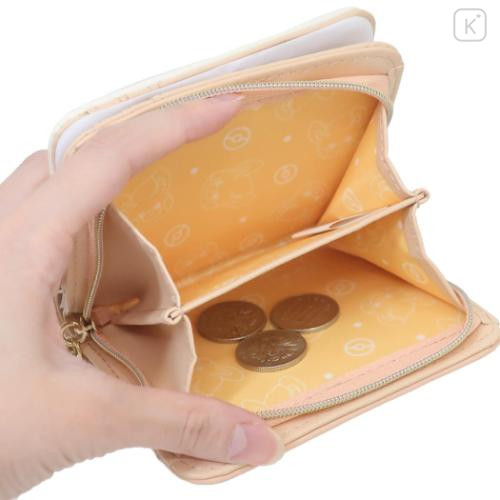 Japan Pokemon Bifold Wallet - Pawmi : Quilted Light Orange - 4