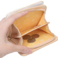 Japan Pokemon Bifold Wallet - Pawmi : Quilted Light Orange - 4