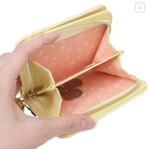 Japan Pokemon Bifold Wallet - Pikachu : Quilted Light Yellow - 4