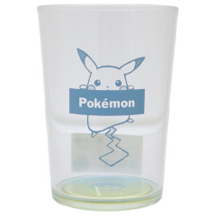 Japan Pokemon Clear Plastic Tumbler - Pikachu : Gradient Cool