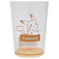 Japan Pokemon Clear Plastic Tumbler - Pikachu : Gradient Warm - 1