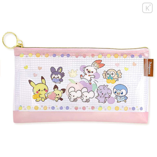 Japan Pokemon Pen Pouch Pencil Case - Pokepeace Fruit Pink - 1