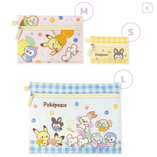 Japan Pokemon Flat Pouch Set - Pokepeace Fruit - 2
