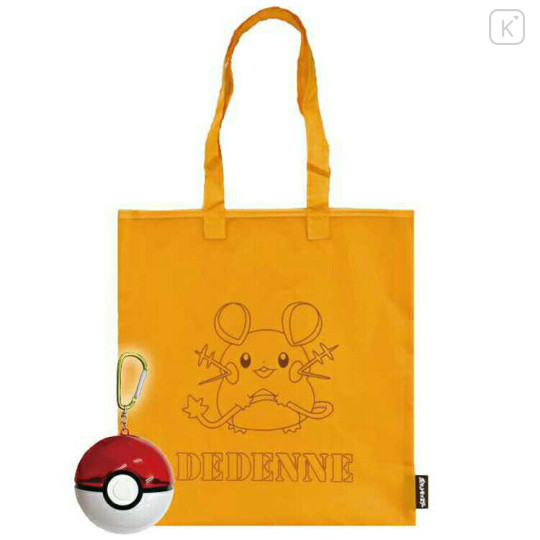 Japan Pokemon Eco Shopping Bag & Pokeball - Dedenne - 1