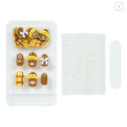 Japan Sanrio Nail Tips - Pompompurin : Chocolate Brown Yellow - 2