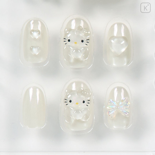 Japan Sanrio Nail Tips - Hello Kitty : Clear - 3